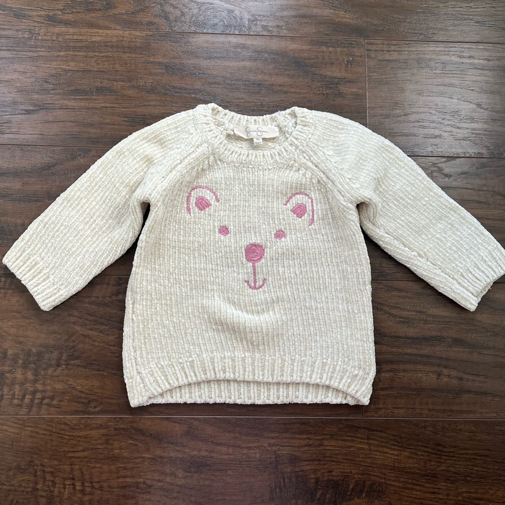 Jessica Simpson Chenille Toddler Teddy Bear Sweater